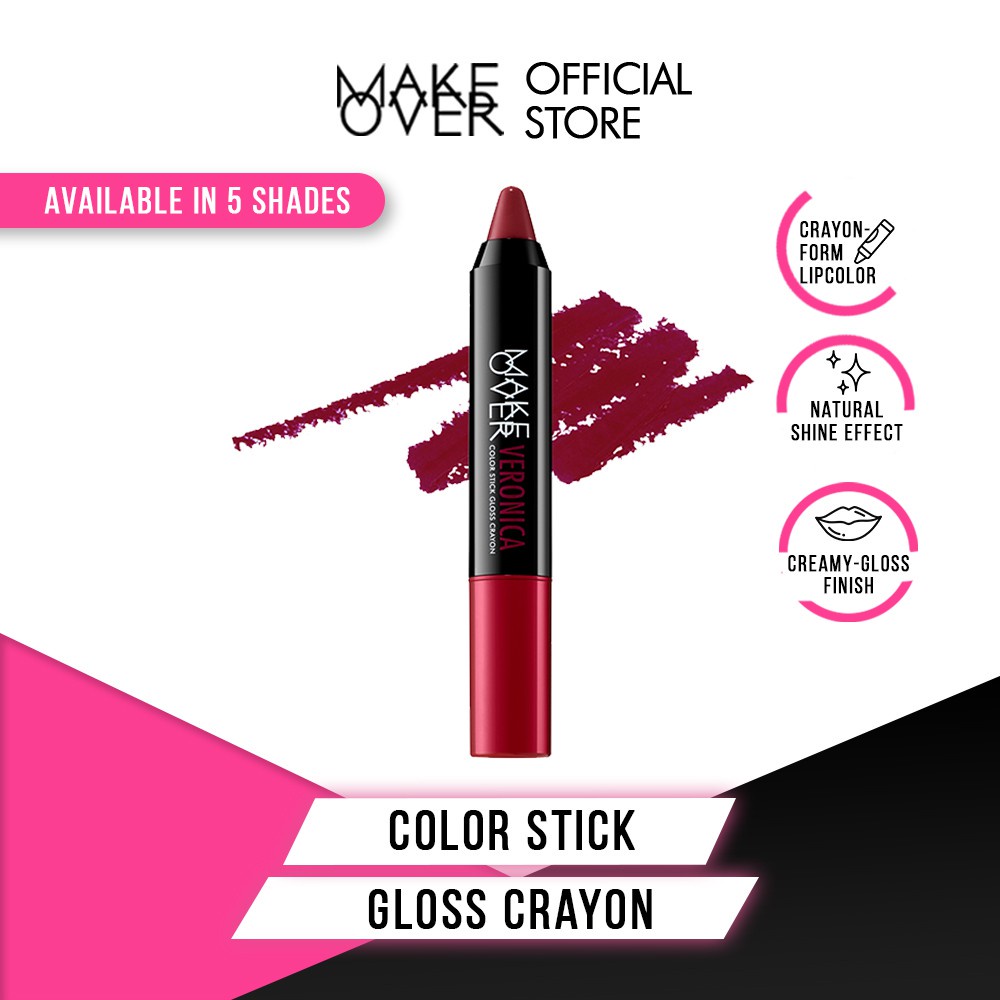 MAKE OVER Color Stick Gloss Crayon 3 g - Lipstick Gloss