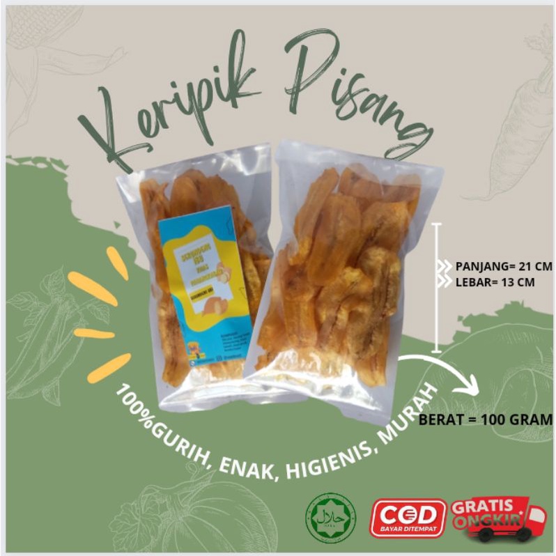

CEMILAN / KERIPIK PISANG MURAH / 100 GRAM