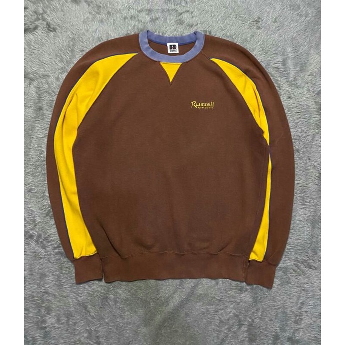 Crewneck Vtg 2tone Color Russell Athletic