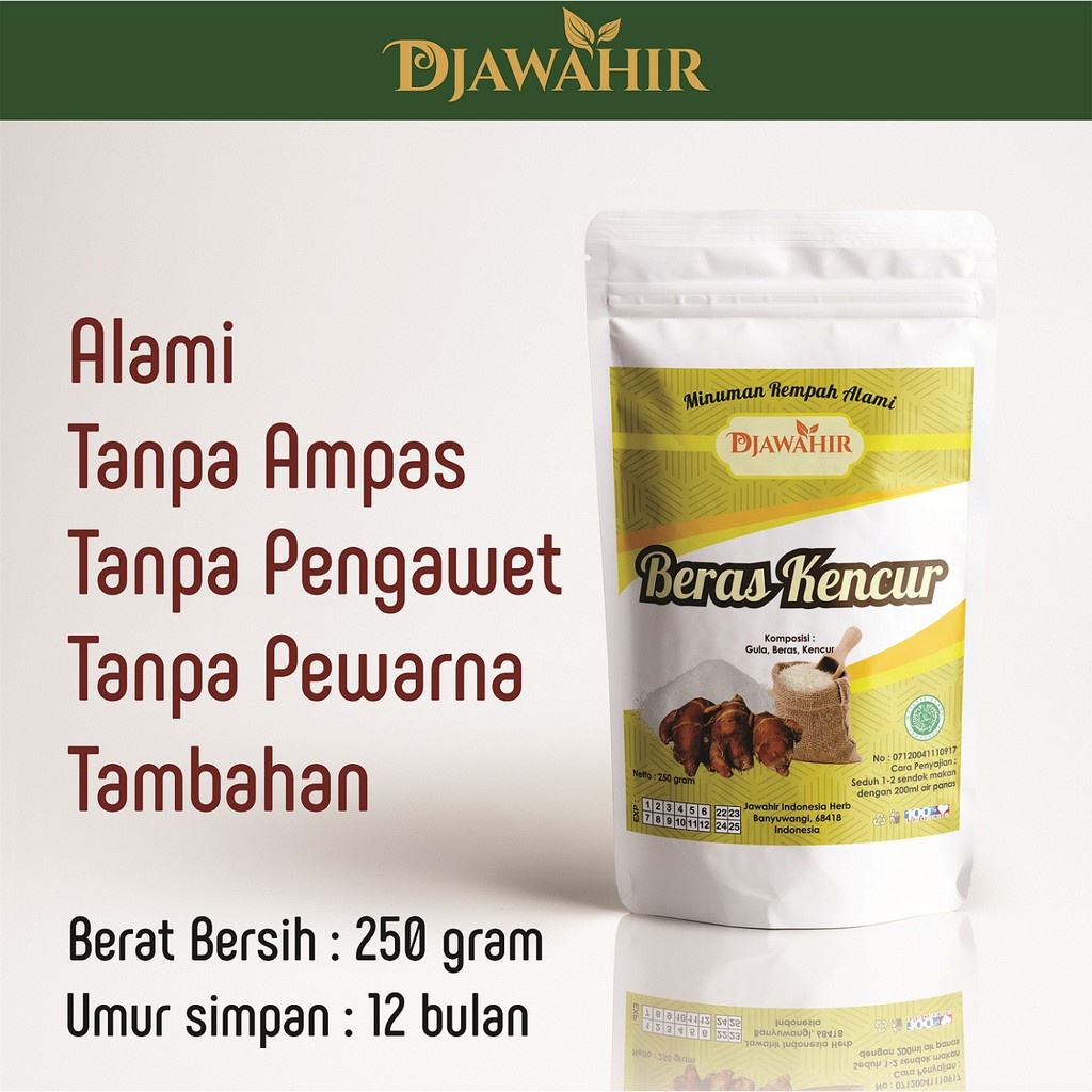 

Djawahir Beras kencur herbal praktis 250gram