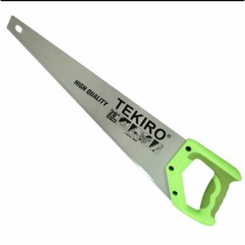 TEKIRO GERGAJI KAYU TANGAN 18 INCH 2 MATA GAGANG TPR