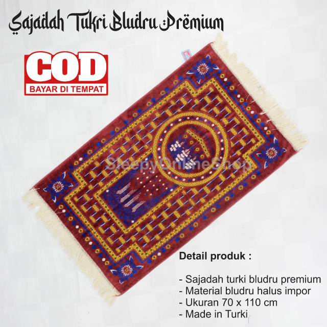 Sajadah turki murah dewasa ukuran 70 x 110 cm turkish