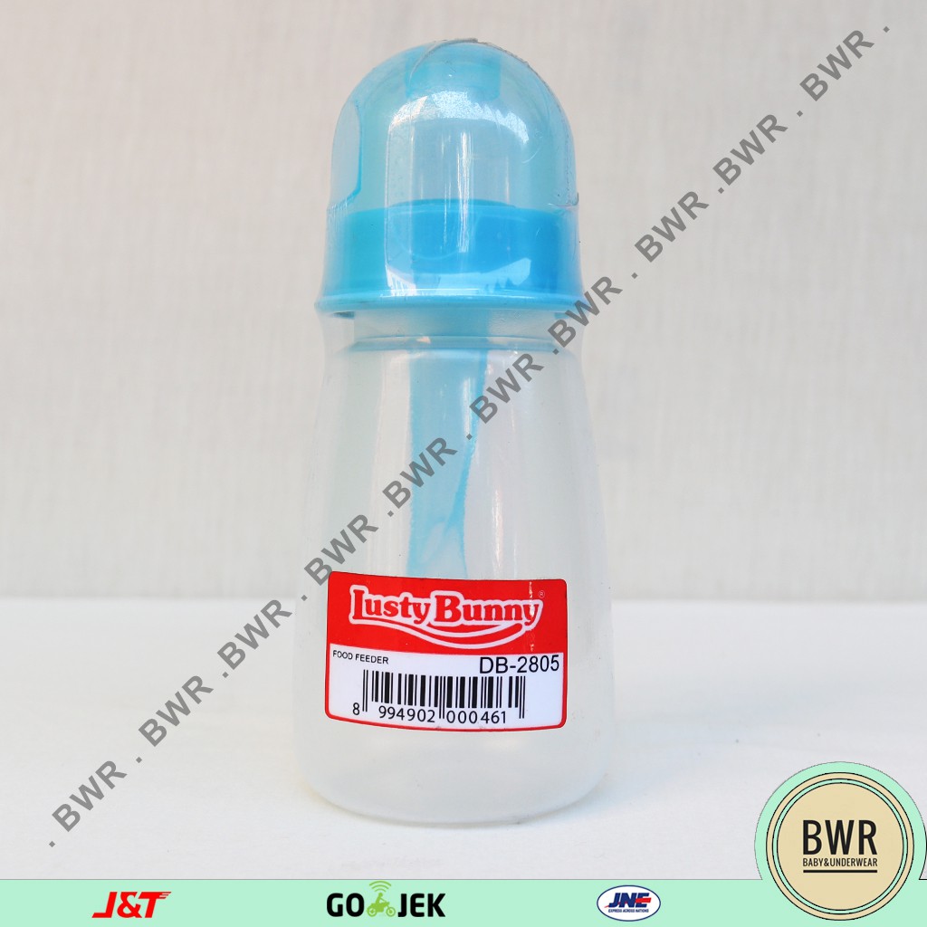 BOTOL SENDOK LUSTY BUNNY | Botol Sendok Makan Bayi 140 ml - Bwr