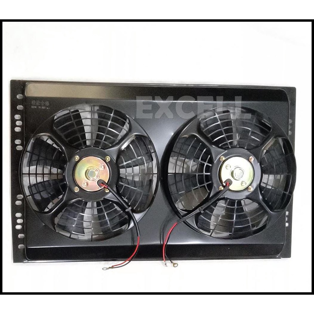 Extra Ekstra Fan Kipas Condenser Kondensor Twin Assy Universal Elf 24v