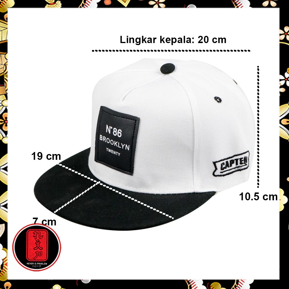 Topi Snapback Hip Hop Hat N86 Brooklyn Twenty