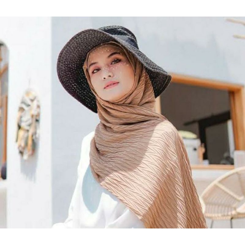 PASHMINA PLISKET PADI HIJAB KEKINIAN 2021