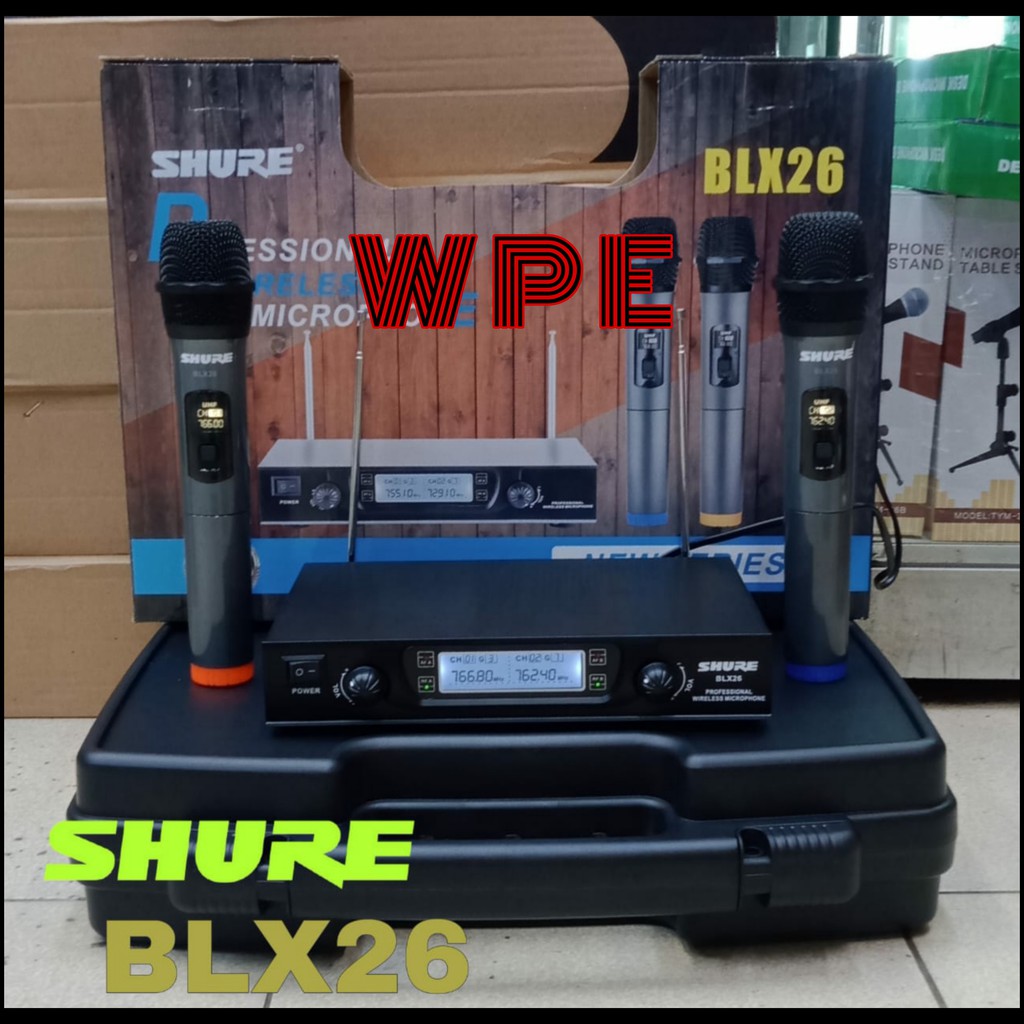 microphone wireless shure blx26 free koper blx 26