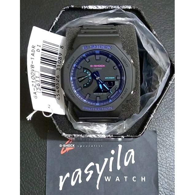 Casio G-Shock G-Shock GA 2100VB / GA2100VB - 1ADR / GA 2100 - 1A Black Virtual Blue