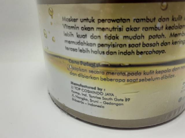 MASKER RAMBUT SHCOSMETIK / HAIR MASK 400ml BPOM