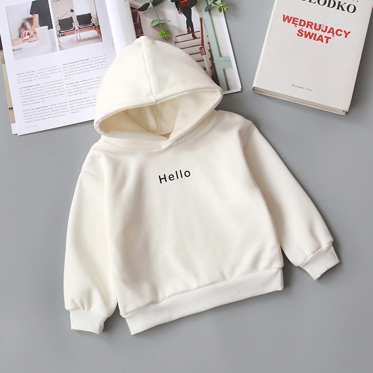 Sweater Hoodie Anak Hello