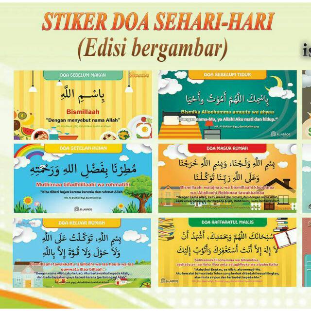 Jual Stiker Doa-Doa Islami Sehari Hari Indonesia|Shopee Indonesia