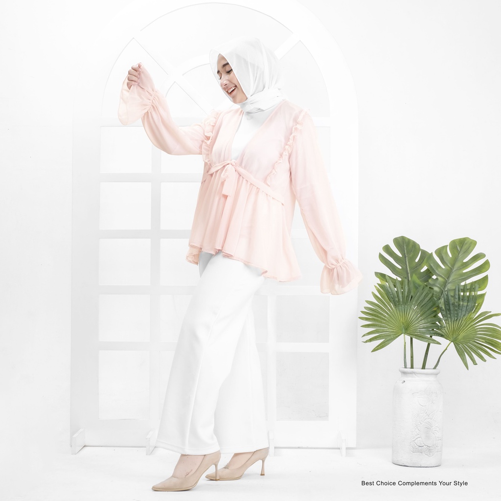 Sylmia Cardy Basic Atasan Wanita Shirt Polos by Mahyra