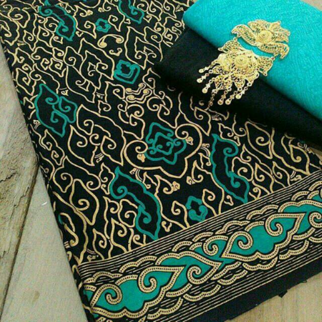 Batik setelan kain batik embos tosca motif HC05