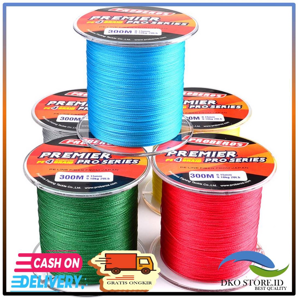 SENAR TALI BENANG PANCING BAITCASTING CASTING BC PE KUAT MURAH 300M