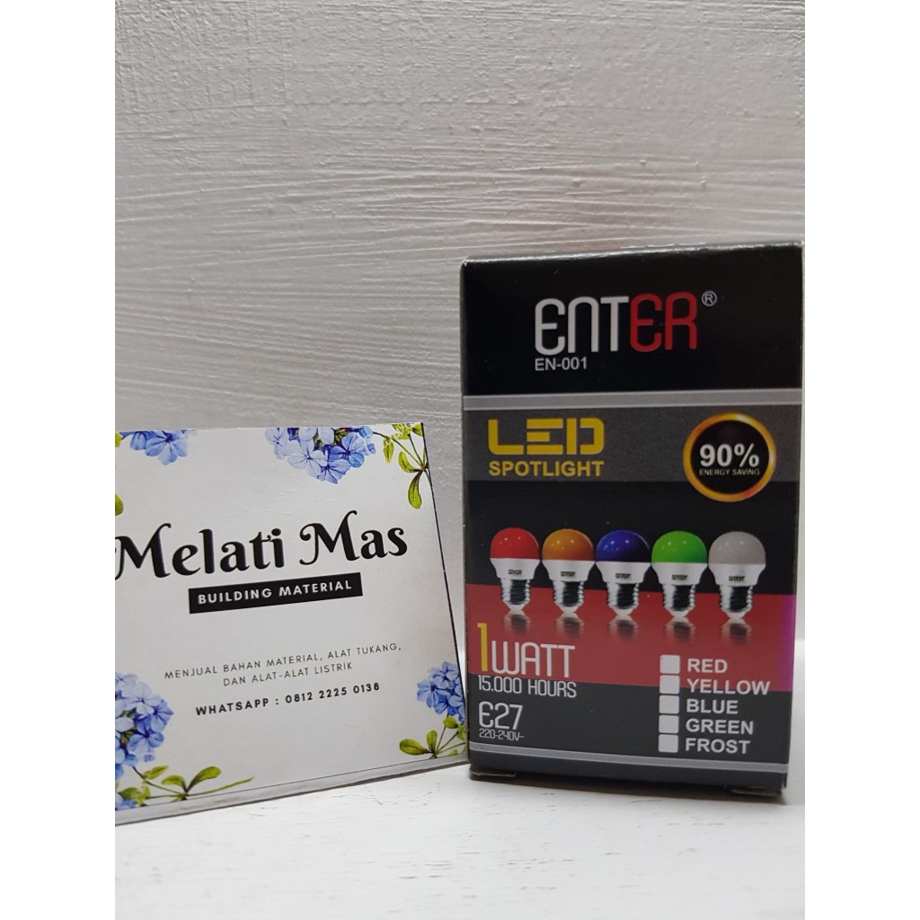 LED 1 watt Warna Merah, Kuning, Biru, atau Hijau