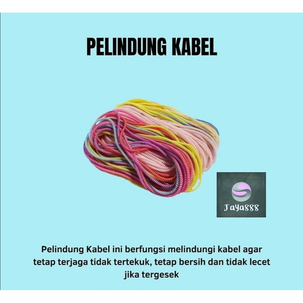 (JY)PELINDUNG KABEL CHARGER HANDPONE YANG TIDAK BISA MEMBUAT KABEL PATAH SAAT DI GULUNG