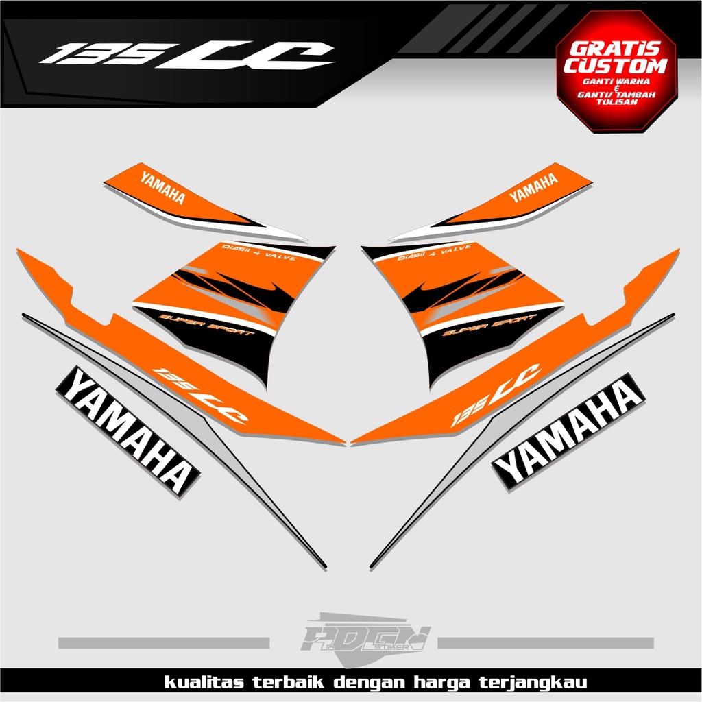 Striping Jupiter mx New 135 / lc135 custom gp simple minimalis