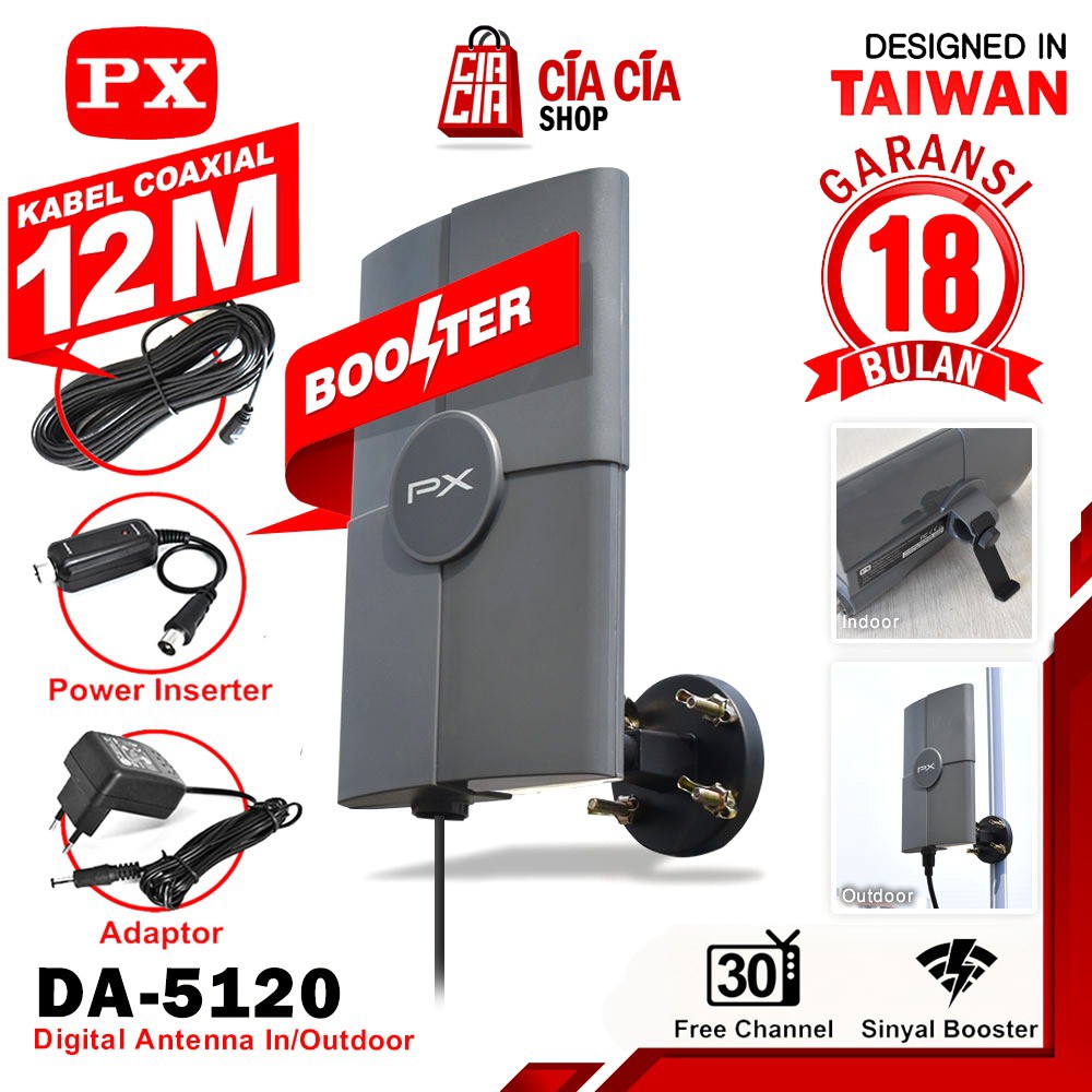Antena Digital PX DA5120 Antenna TV Digital Indoor Outdoor Antena TV