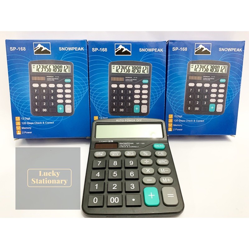 

Kalkulator Meja/Kalkulator Dagang Merk Snowpeak seri SP-168