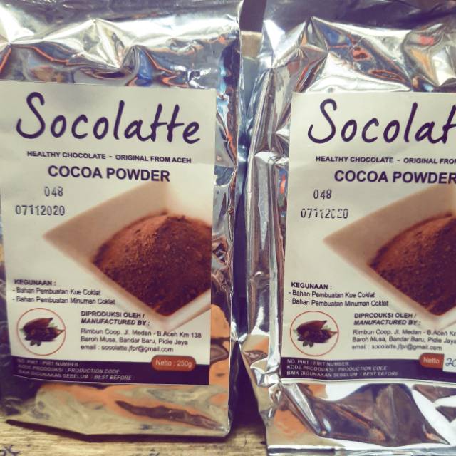 

Socolatte ACEH ORIGINAL (Cocoa Powder)200gr new