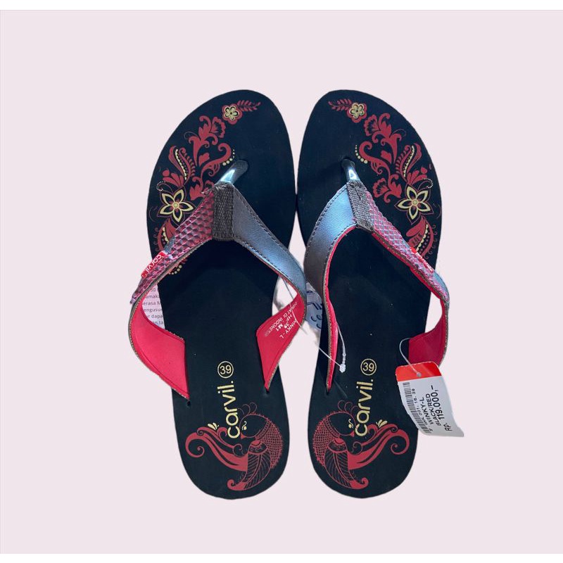 Sandal Teplek jepit Wanita Carvil Original| warna dan model  Random sesuai etalase