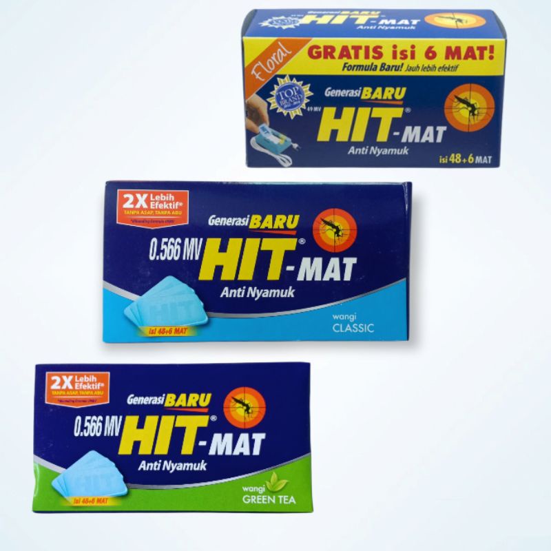 HIT Mat Refill elektrik 48+6 - Green Tea, Floral, Classic