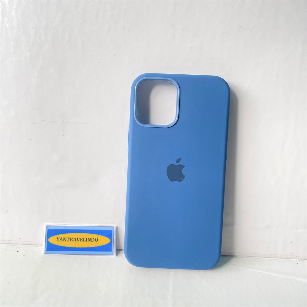 SILICONE CASE IPHONE 12  MINI BIRU BLUE FIT  SOFT TOUCH PRODUCT COMPATIBEL BAGIAN KAMERA