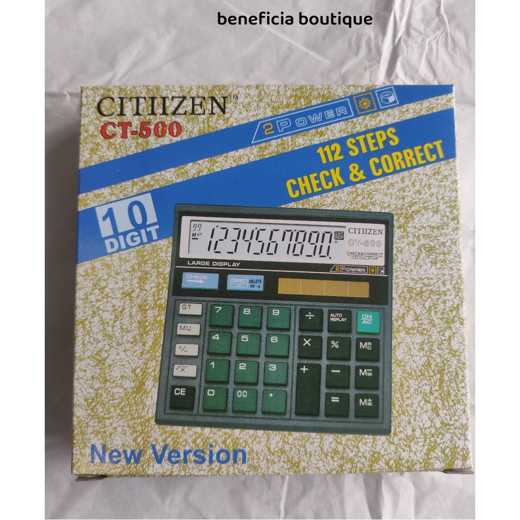

KALKULATOR CITIZEN CT 500 ORIGINAL, 10 DIGIT