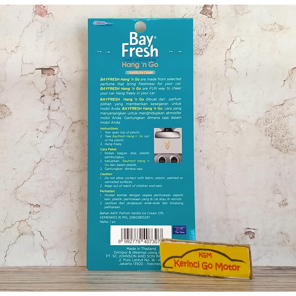 BAY FRESH VANILLA ICE CREAM - PENGHARUM MOBIL BAY FRESH AIR FRESH