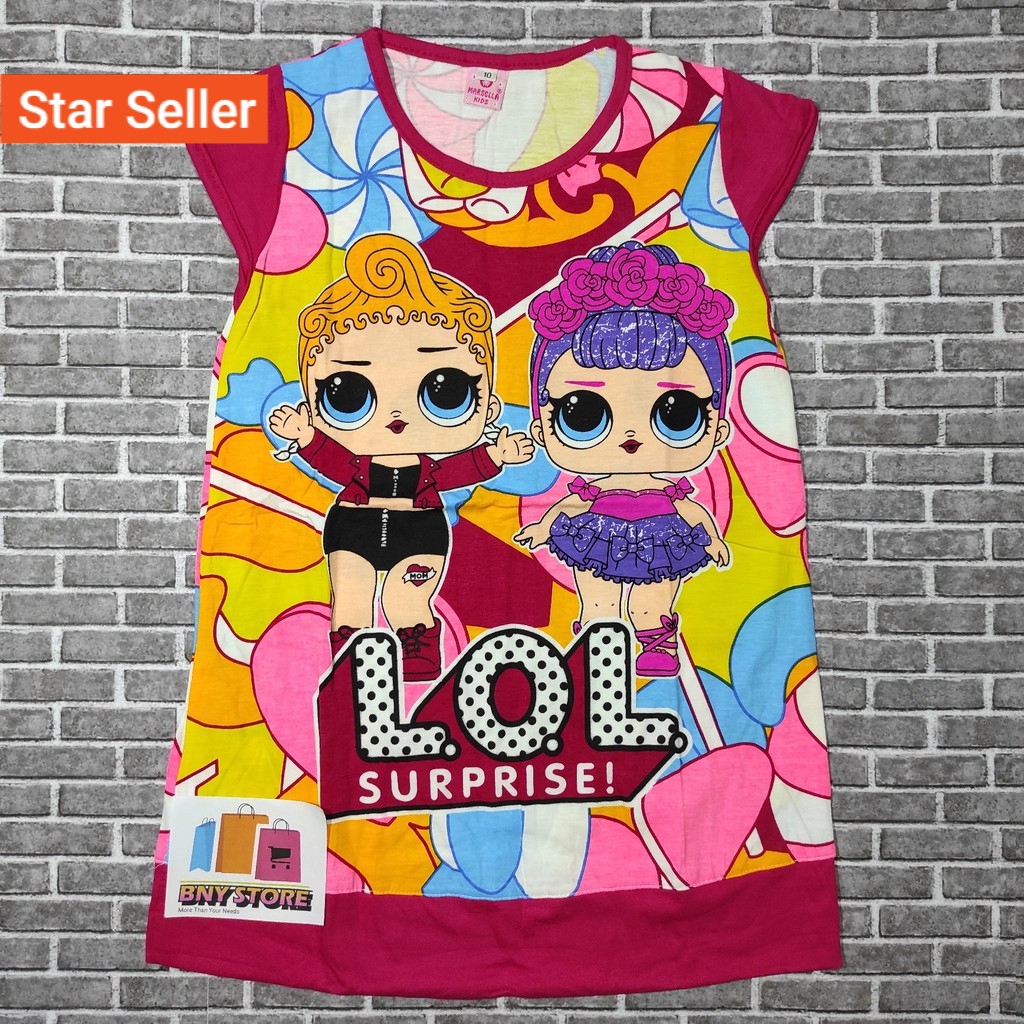 TERLARIS Daster Anak LOL MARSELLA Size 10 S L Shopee TERLARIS Daster Anak LOL MARSELLA Size 10 S L Shopee