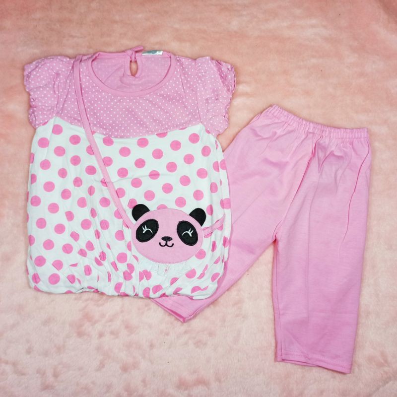 Ss#1014 Setelan Anak Perempuan Size 2-3tahun Model Balon / Baju Anak Lucu / Pakaian Anak Cewek