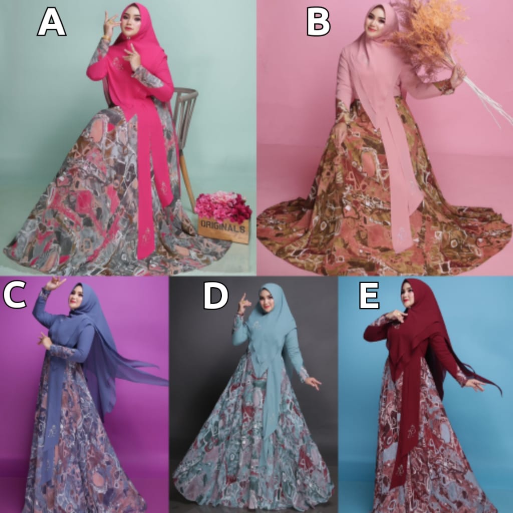 YOANNA SYARI by  iRna Emerald  Ceruty READY ZAHRA COLLECTION