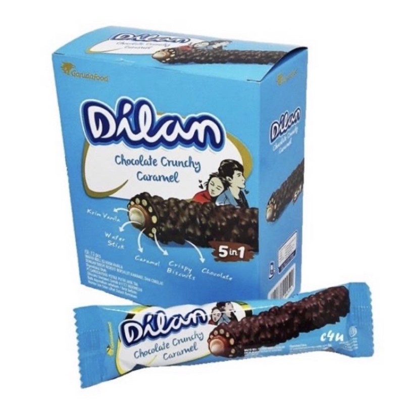 

Dilan chocolate crunchy caramel wafer Box