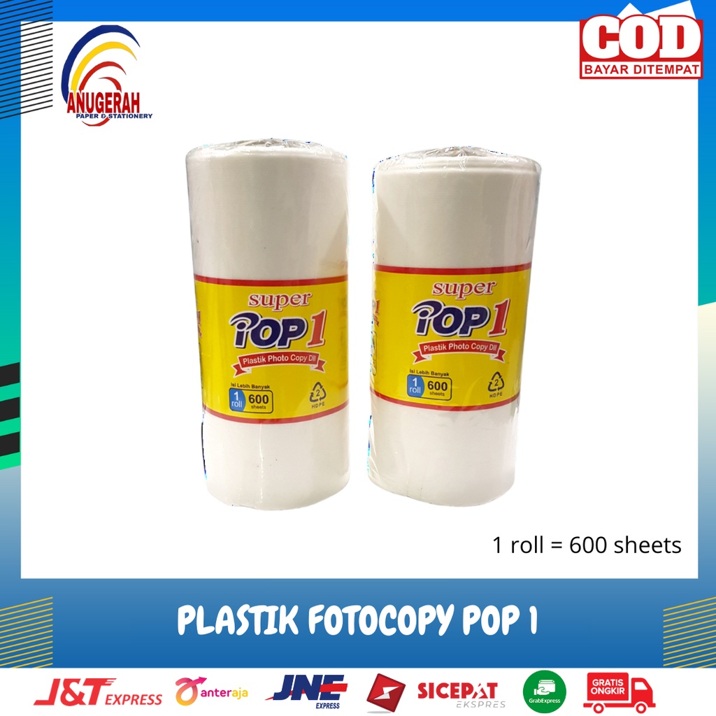 

PLASTIK FOTOCOPY / POP 1 ROL 600 SHEET (PCS)