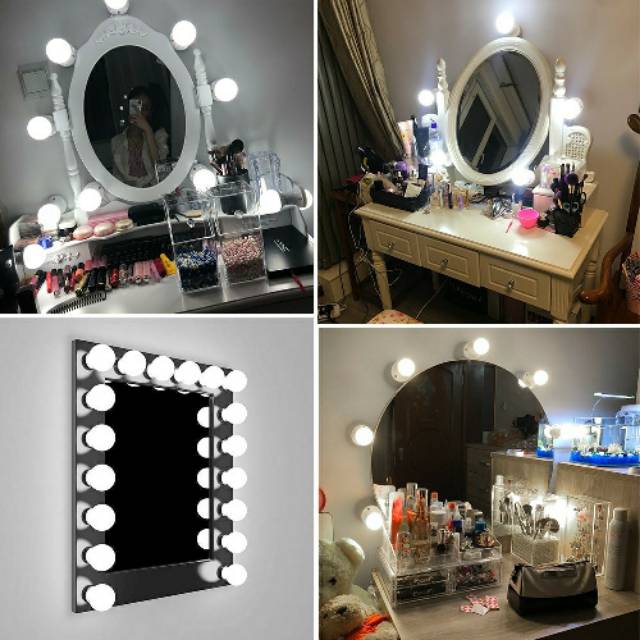 Vanity Mirror Light led / Lampu Kaca Make Up I Mirror Make Up Light / Lampu Penerang Kaca Make Up