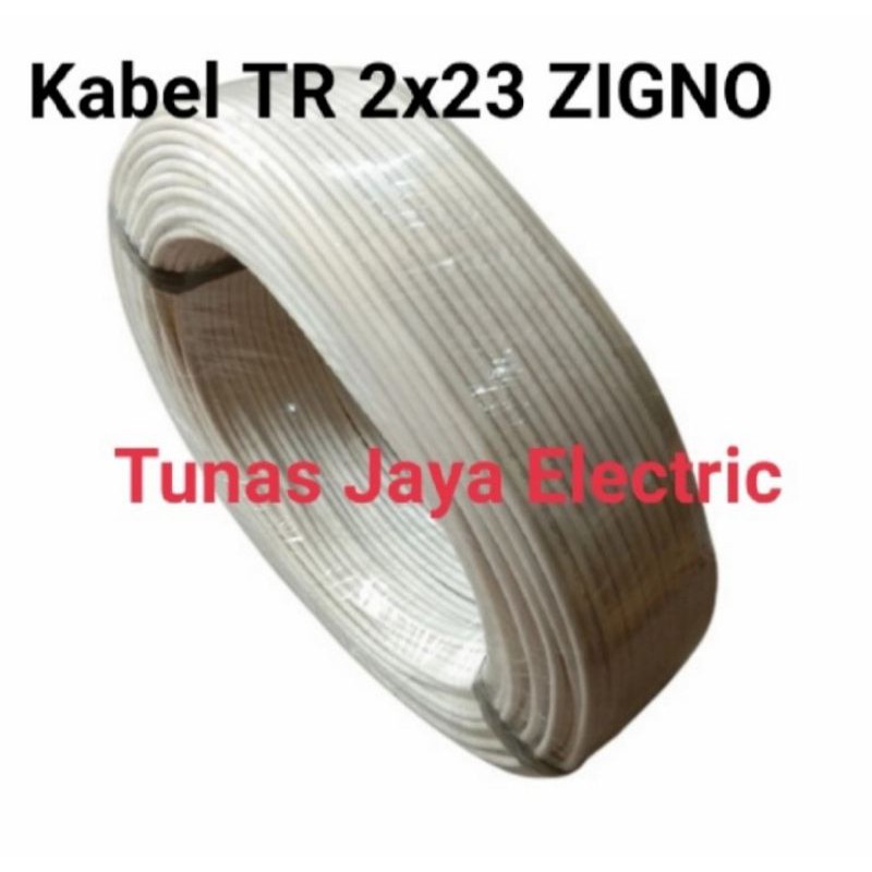 Kabel Listrik Serabut TR (Twin Round) 2x23 ZIGNO