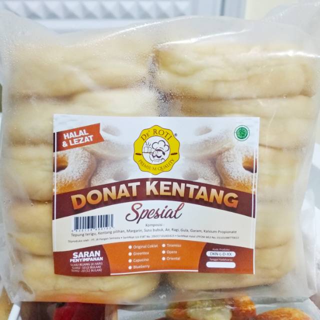 

DONAT KENTANG DE ROTI SPECIAL ISI 10 || Frozen Food Bandung