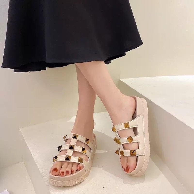 2116  sepatu sendal wanita import realpict