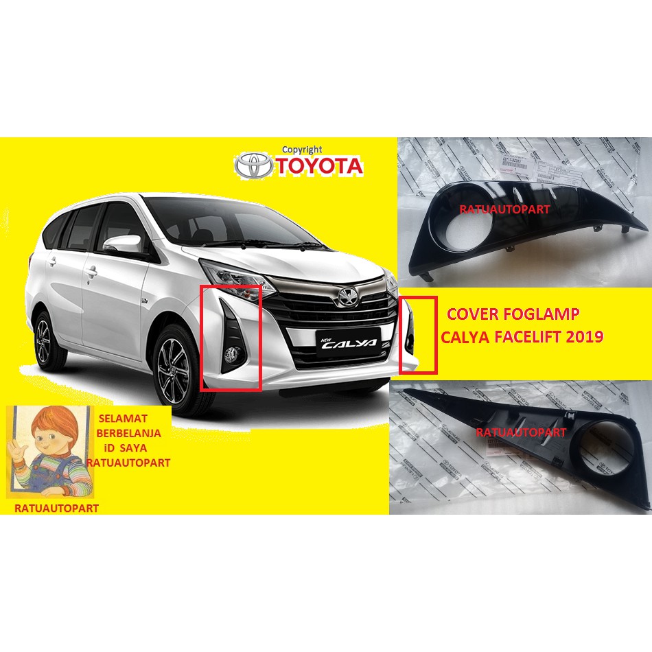 COVER FOGLAMP BEMPER TOYOTA NEW CALYA FACELIFT 2019
