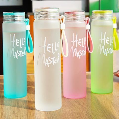 BOTOL MINUM KACA HELLO MASTER 450 ML