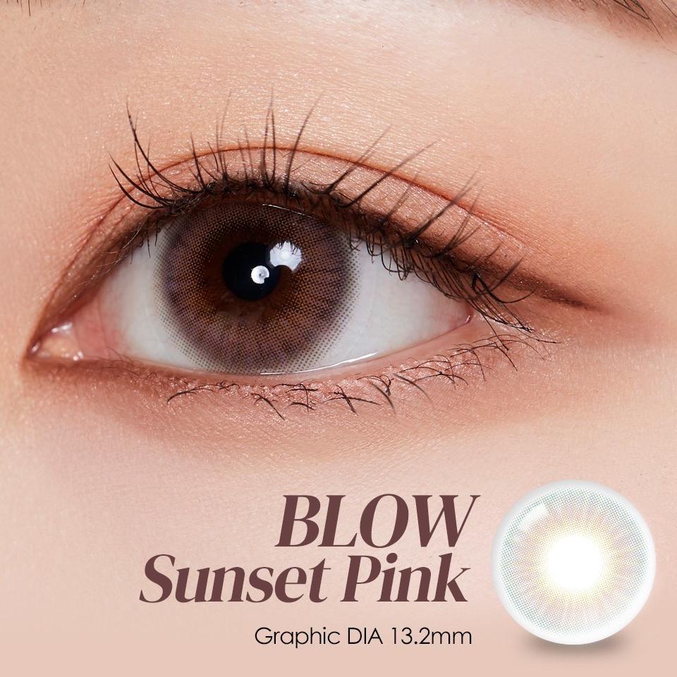 {APR.10Jn22ᴺ} O'lola Blow - Sunset Pink Korea Natural Contact Softlens