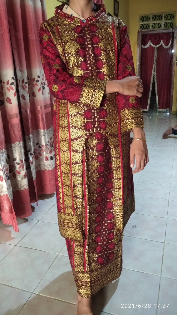 Setelan Batik Songket Palembang Mewah & Elegant Couple Keluarga