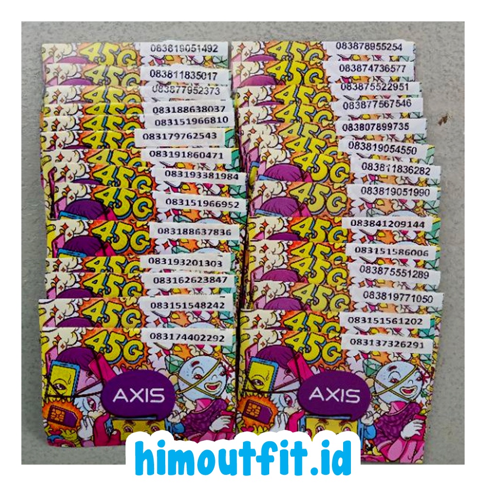 Perdana Axis nomor ngacak parah siap tempur sudah registrasi siap pakai buat nganu