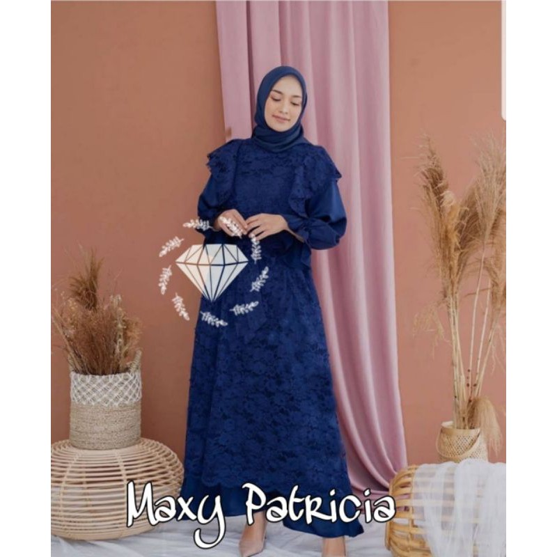 MAXY PATRICIA, BRUKAT PREMIUM, GAMIS HIJAB MUSLIM, MAXY DRESS