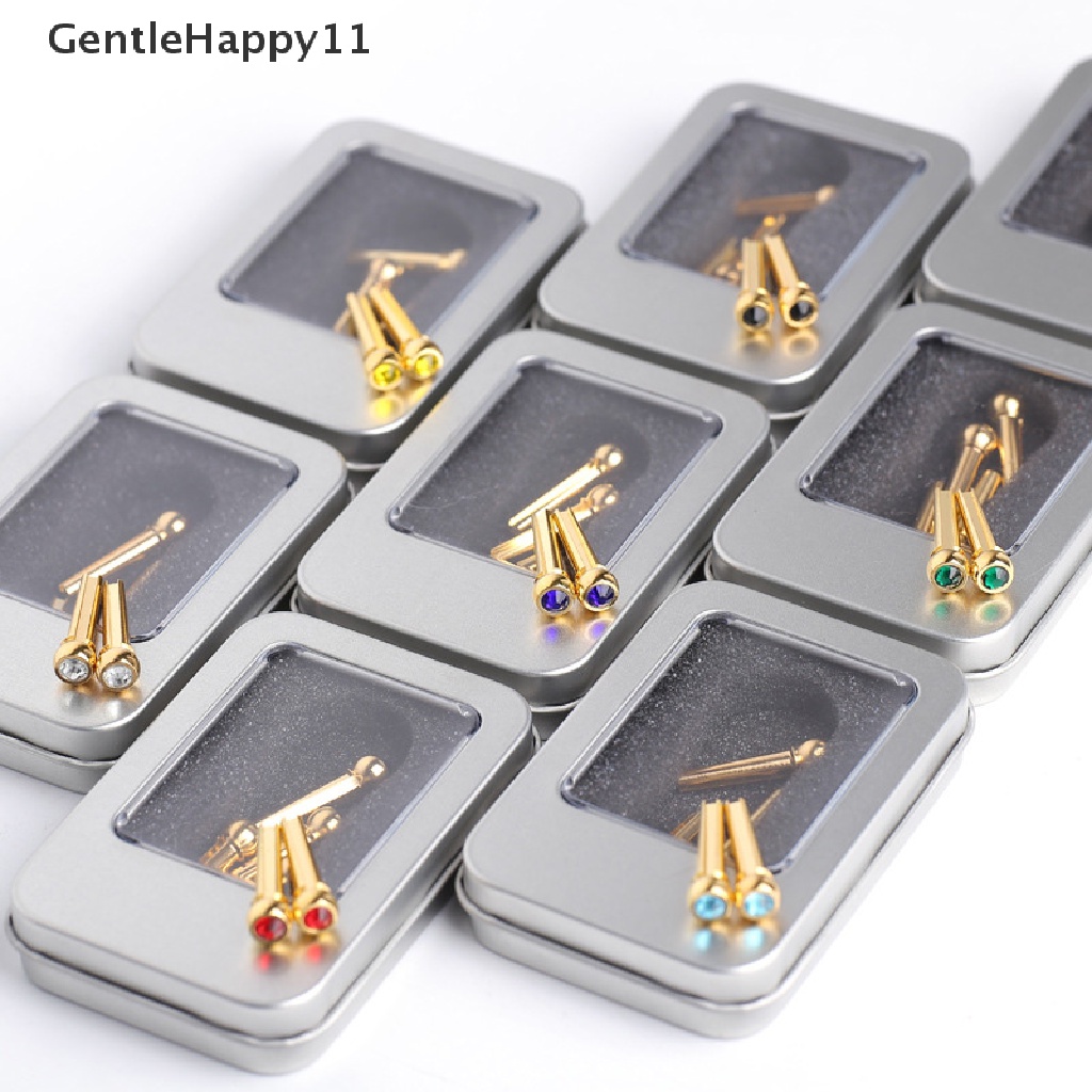 Gentlehappy 1PCS Pin Jembatan Senar Gitar Akustik Warna Warni Tembaga Kuningan Endpin Pengganti