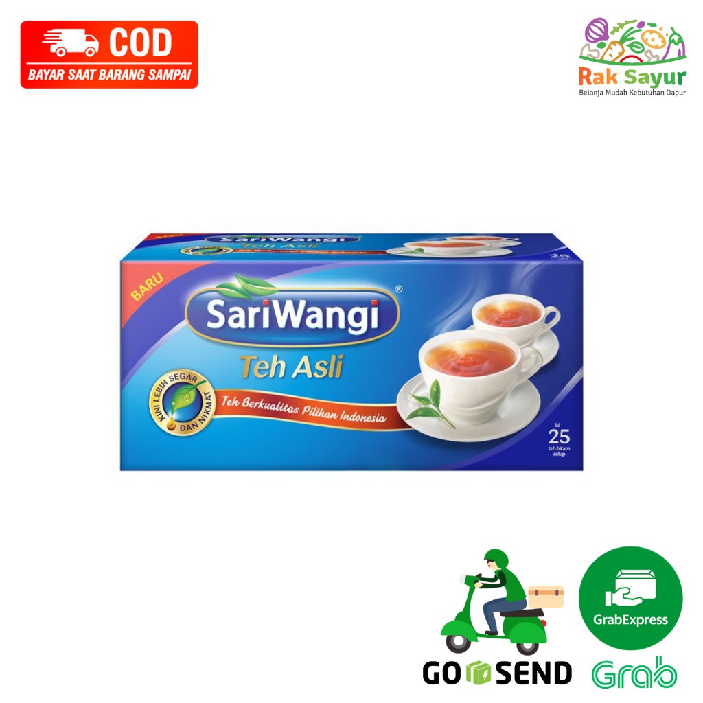 

Teh Celup Sari Wangi Teh Asli Kota Isi 25 bungkus tea bag