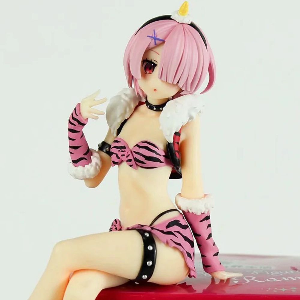 MXBEAUTY Japanese Anime Re Life In A Different World From Zero Girl Action Figure Ram Anime Figure Rem Action Figure Collection Model Rem Toys Gifts 16cm Model Toys Gift Doll Anime Figure Noodle Stopper Figure/Multicolor