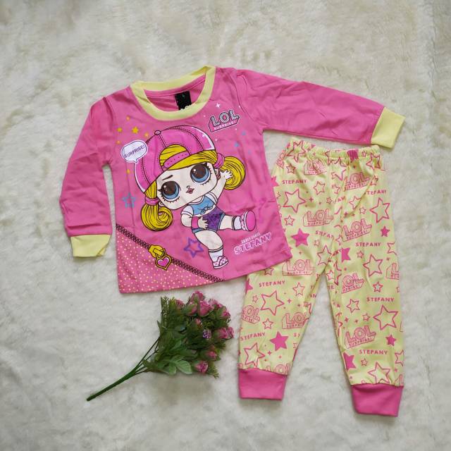 Ss#167 Setelan Piyama Anak Model Za-ra Kids size 1-3thn Bahan Kaus / Export Quality Baju Tidur Anak