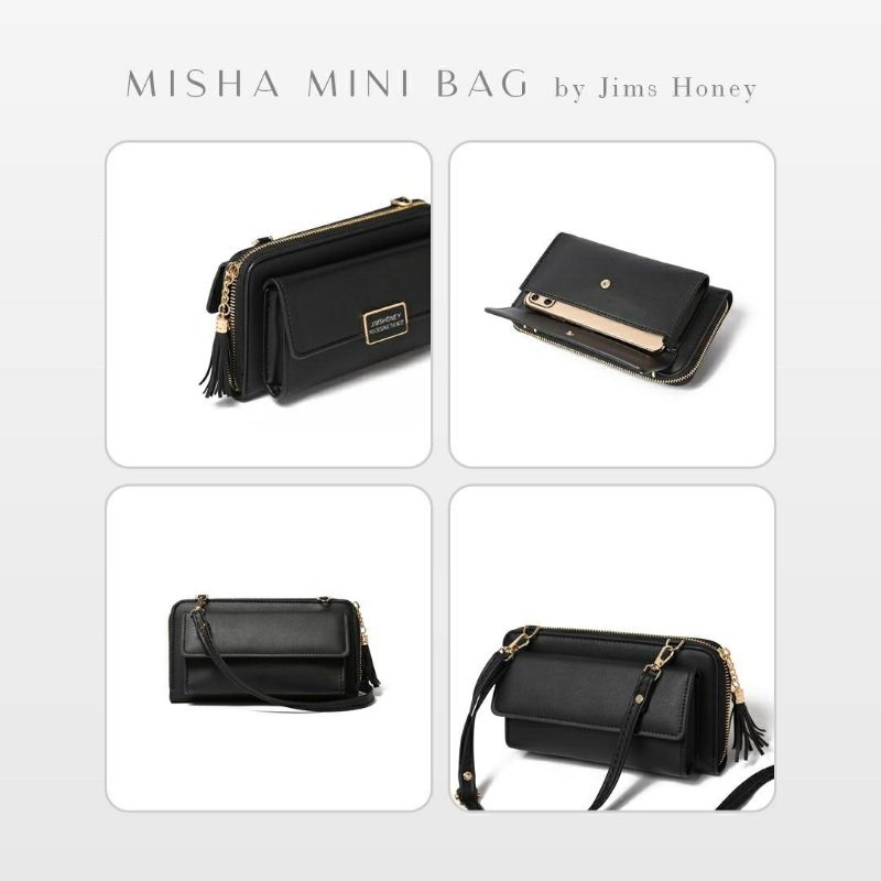 Misha Minibag Jims Honey Original Tas Selempang Wanita mini bag pouch hp Realpic cod Official marsha