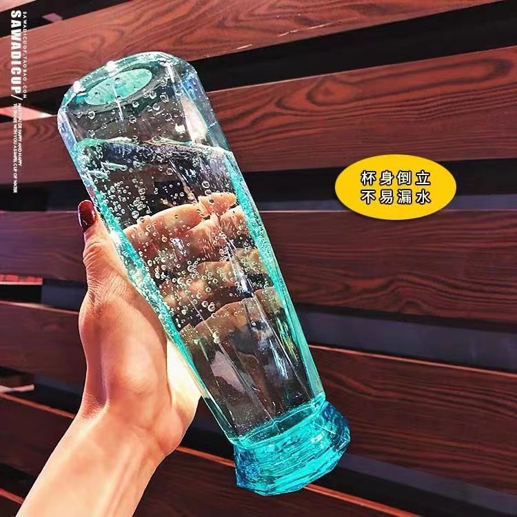 COD BOTOL KACA MINUM DIAMOND KRISTAL KAPASITAS 450ML BOTTLE IMPORT CRYSTAL 450ML